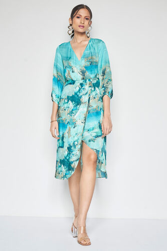Maui Dress, Turquoise, image 3